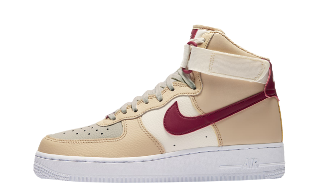 Nike Air Force 1 High White Onyx Red