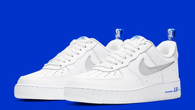 Nike Air Force 1 Low Cut Out Swoosh White