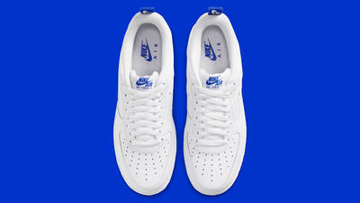 Nike Air Force 1 Low Cut Out Swoosh White