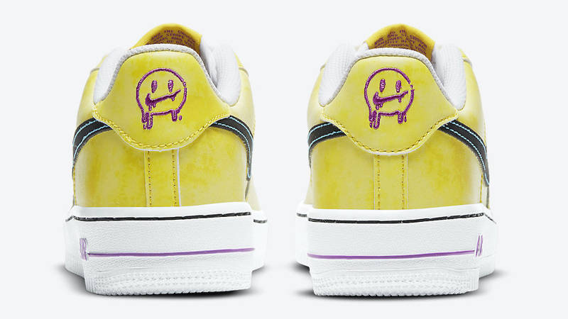 Nike Air Force 1 Low GS Peace, Love, and Basketball Yellow