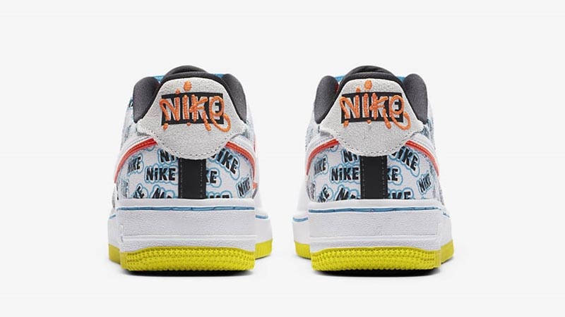 Nike Air Force 1 Low GS White Hyper Crimson