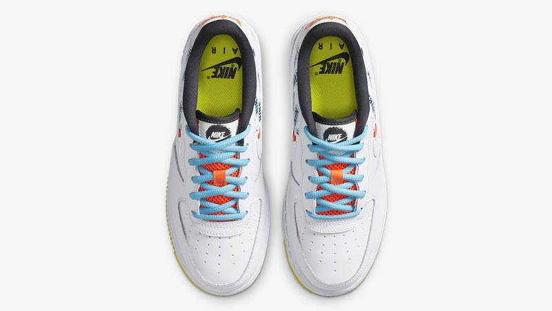Nike Air Force 1 Low GS White Hyper Crimson
