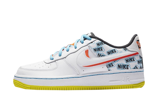 Nike Air Force 1 Low GS White Hyper Crimson