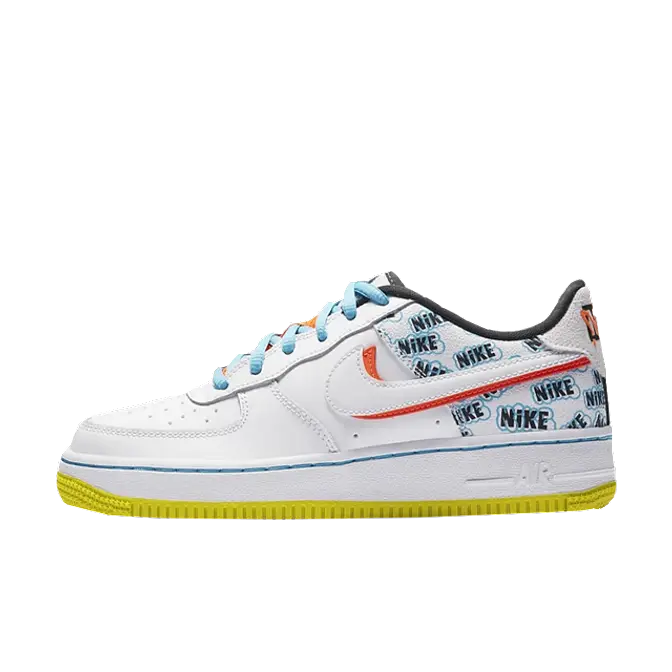 Nike Air Force 1 GS White Hyper Crimson