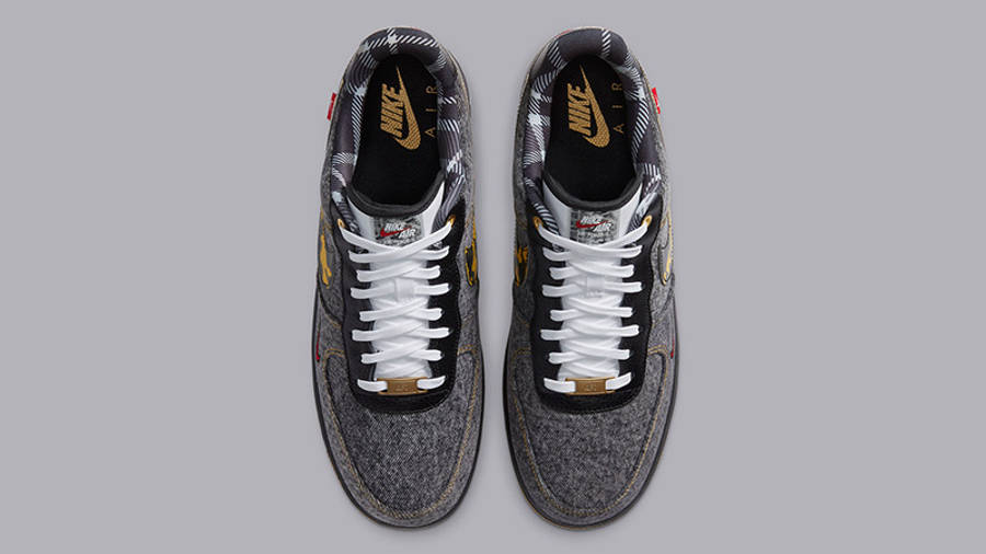 nike air force 1 low remix pack black denim