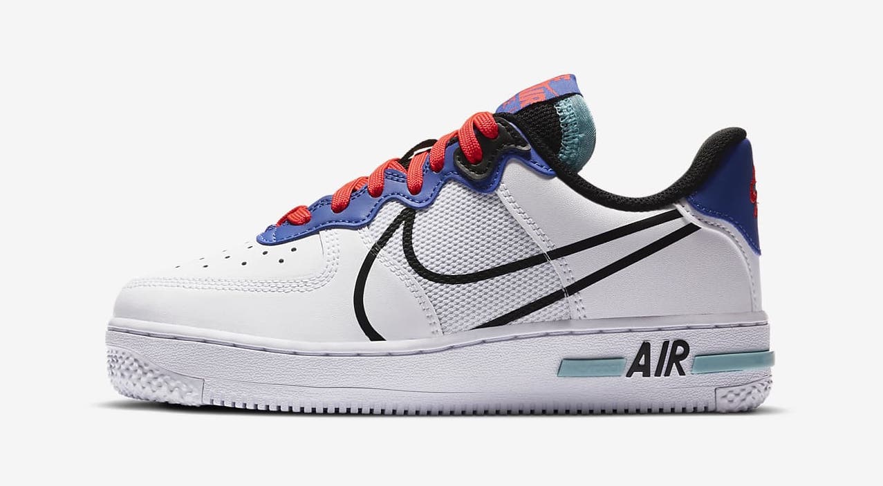 Nike Air Force 1 React White Astronomy Blue