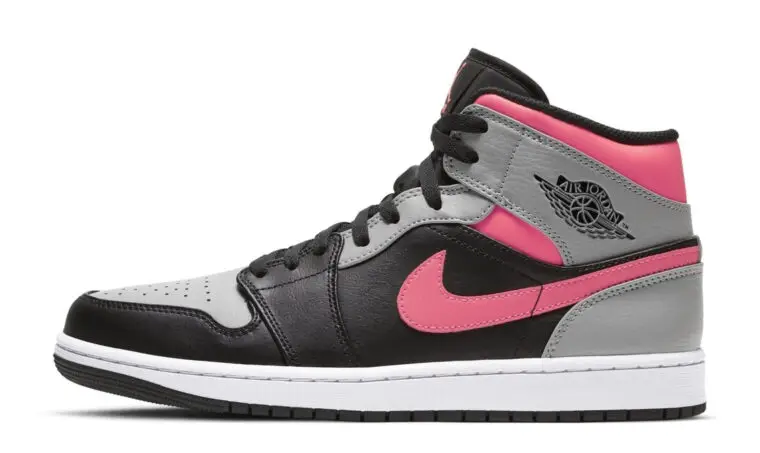 Peep The Pink Detailing On This Latest Air Jordan 1 Mid | The Sole Supplier