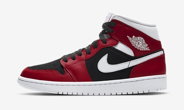Nike Air Jordan 1 Mid Black Red