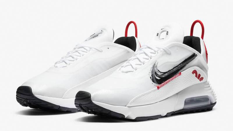 Nike Air Max 2090 White Red Black DA4304-100 front