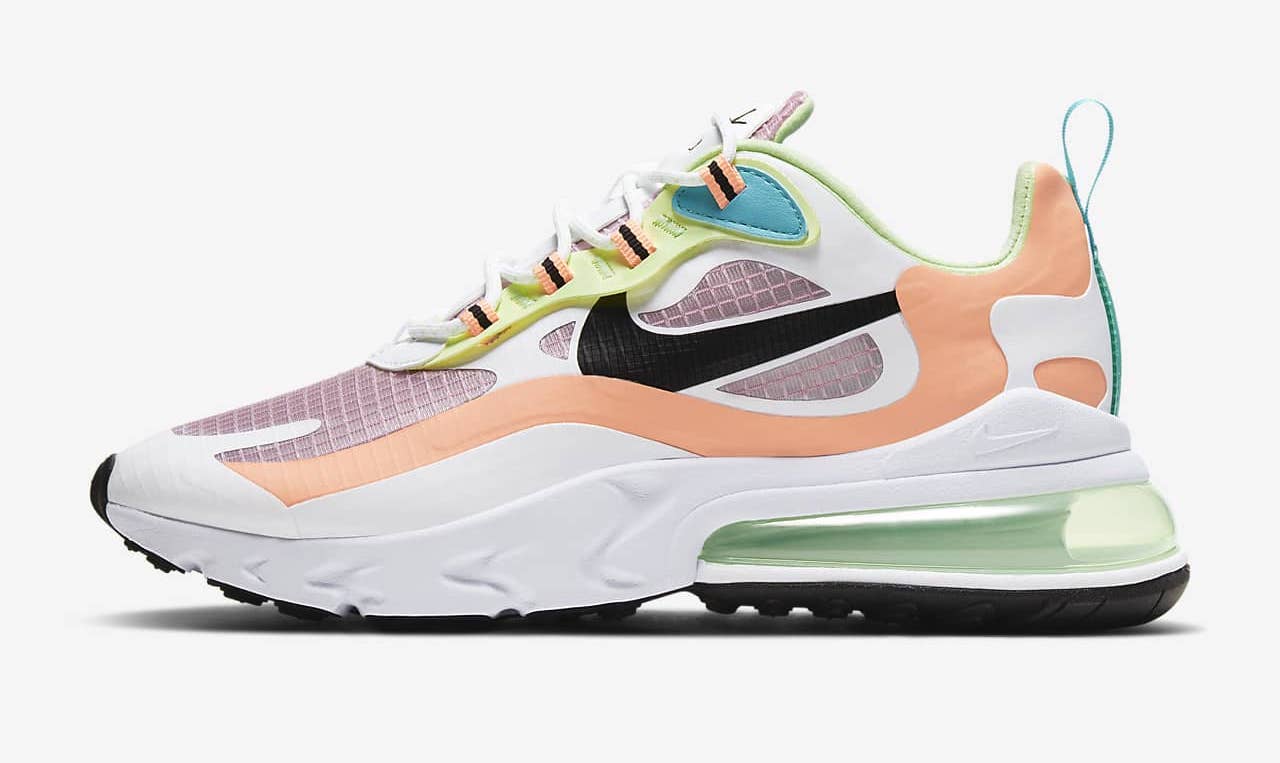 Nike Air Max 270 ReactÂ  Light Arctic Pink Orange Pulse