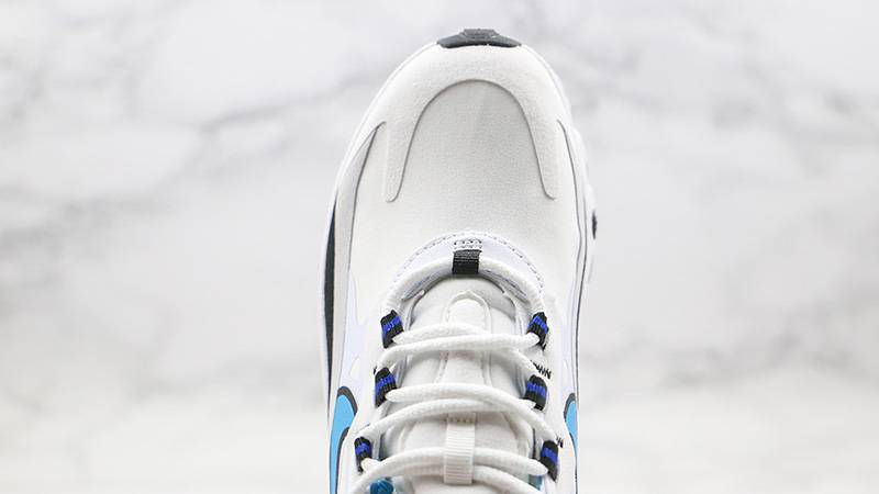Nike Air Max 270 React White Blue Grey CT1280-101 middle