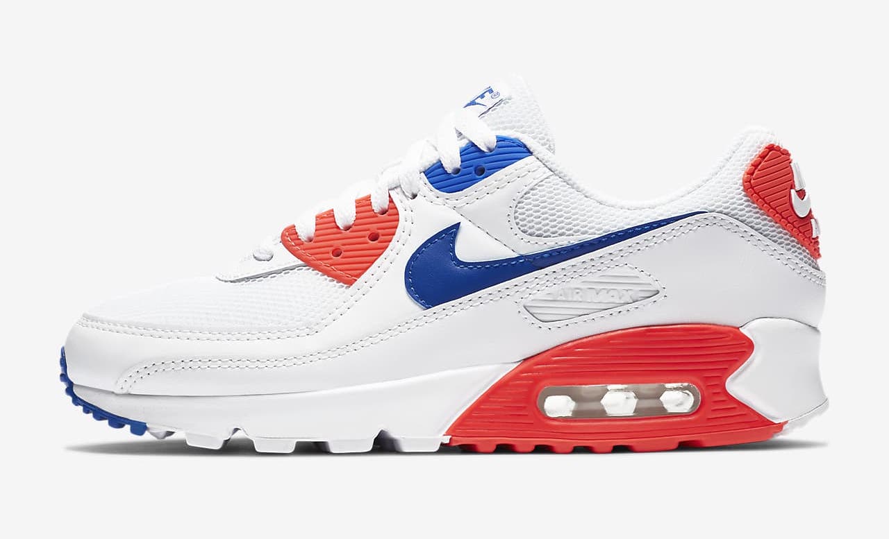 Nike Air Max 90 White Flash Crimson