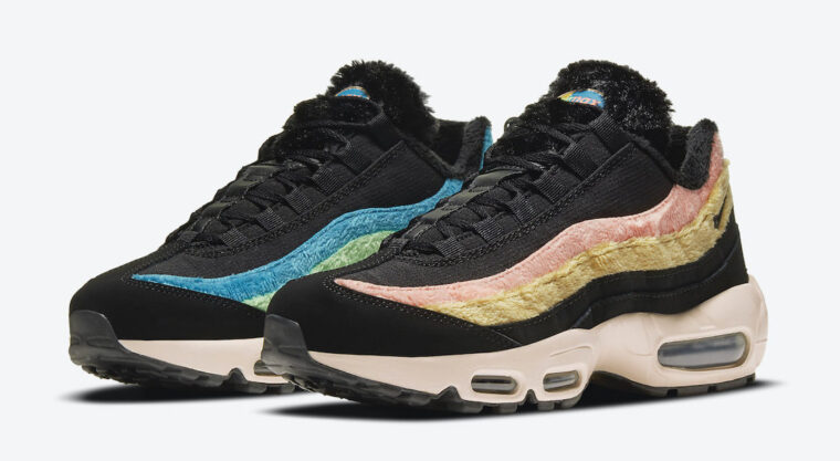 Nike Air Max 95 Black Multi Fur front