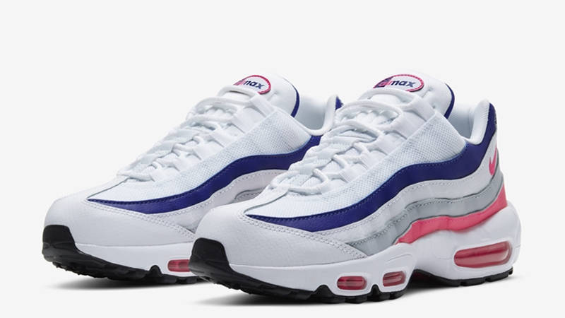 white pink blue air max 95