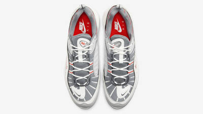 Nike Air Max 98 Grey Habanero Red Middle