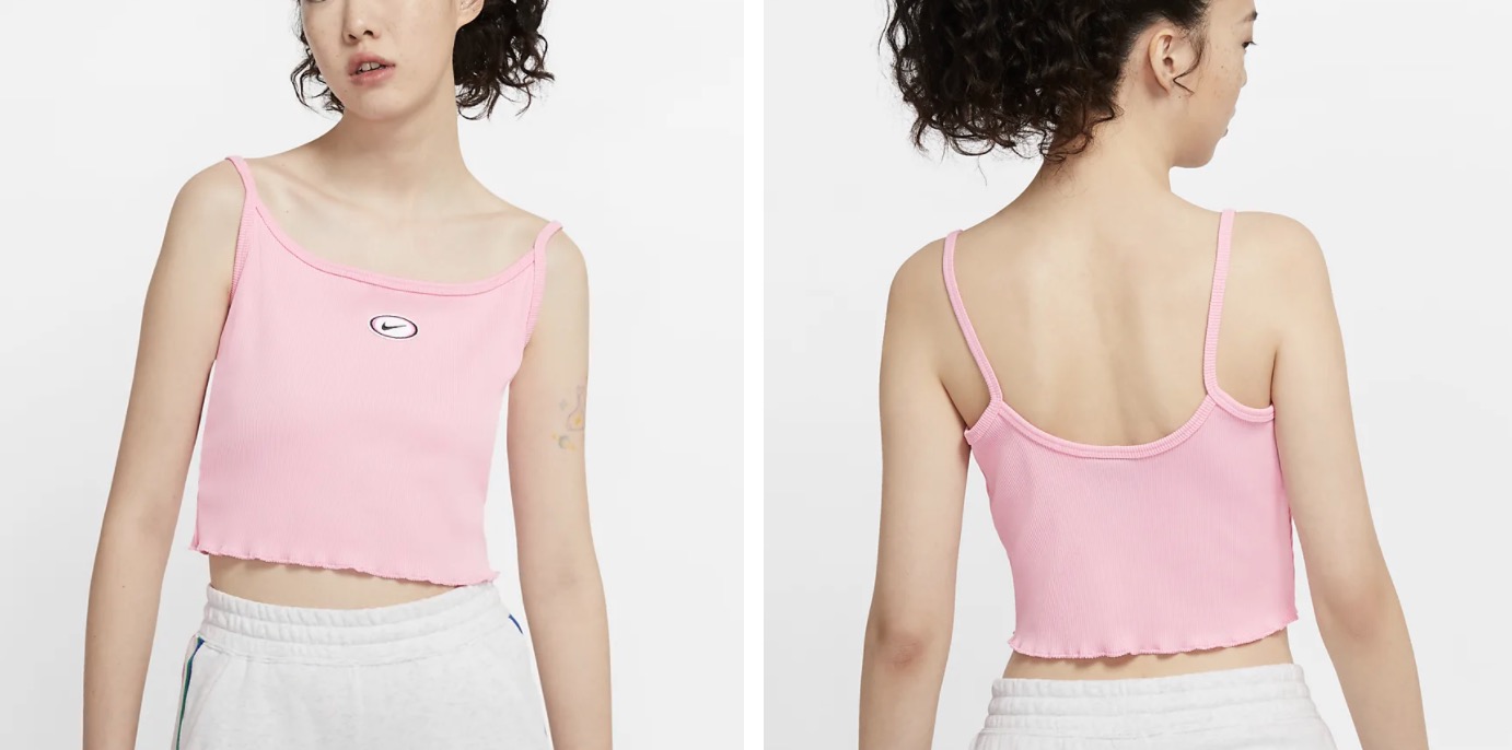 Nike Crop Tank Top Pink