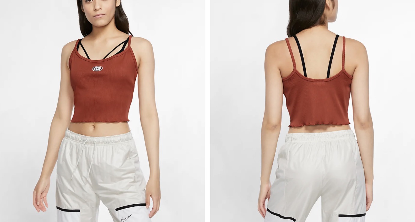 Nike Crop Top Firewood Orange