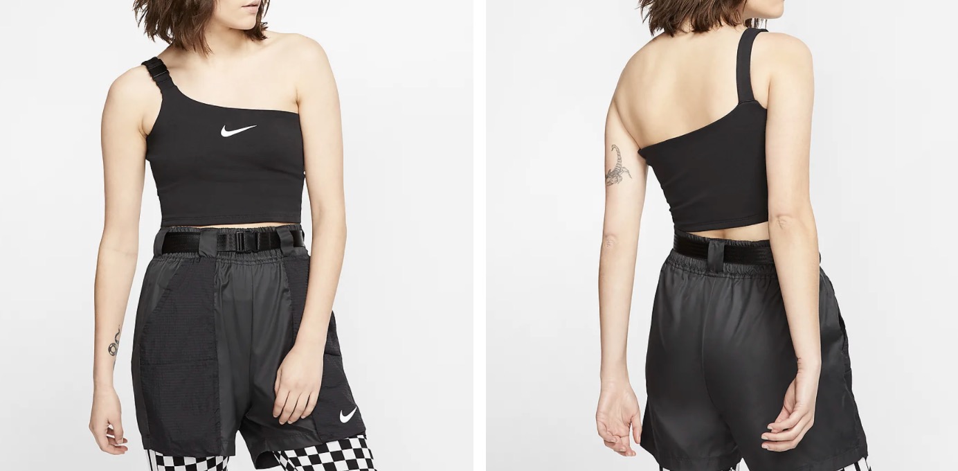 Nike Cropped Tank Top Black