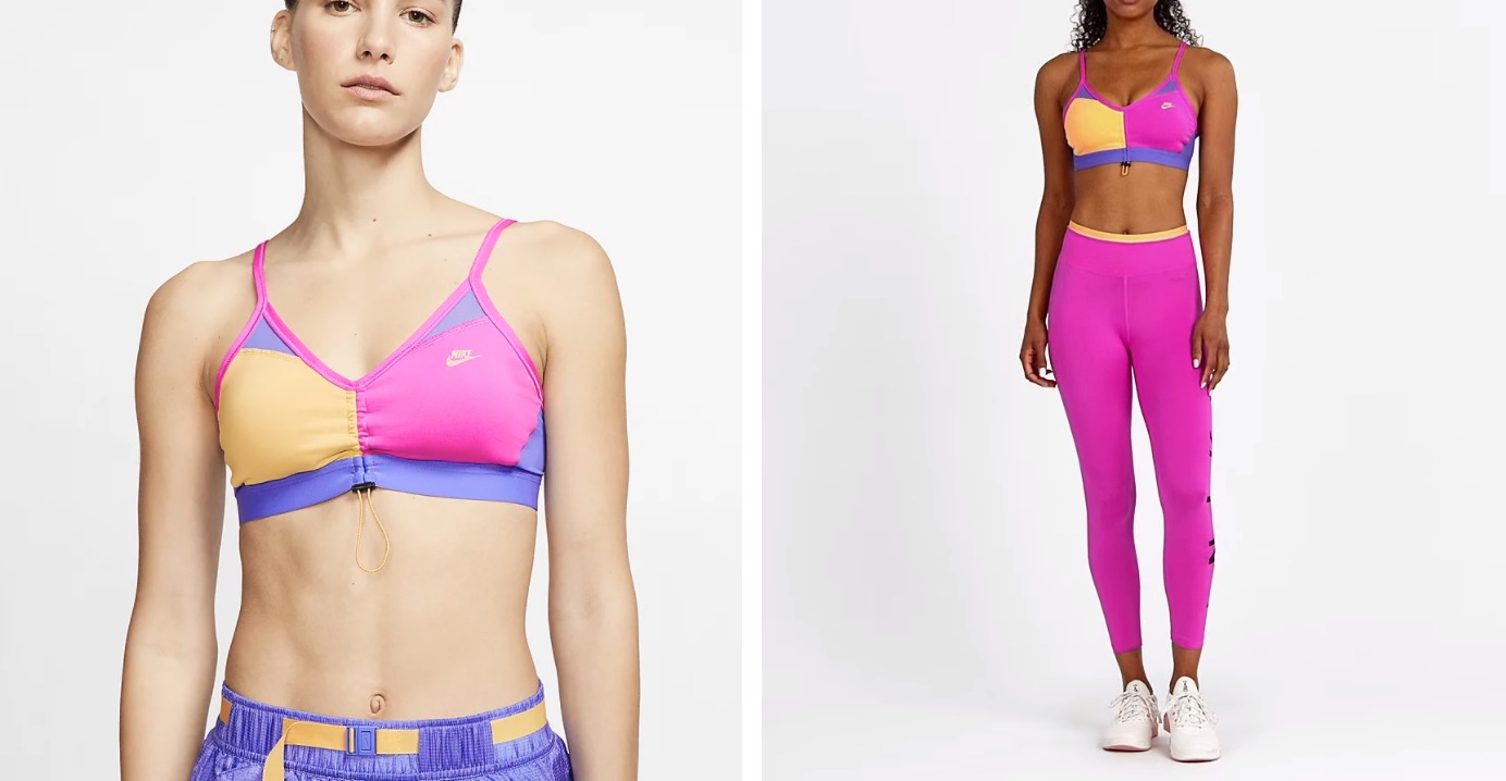 Nike Icon Clash Sports Bra Toggle Pink