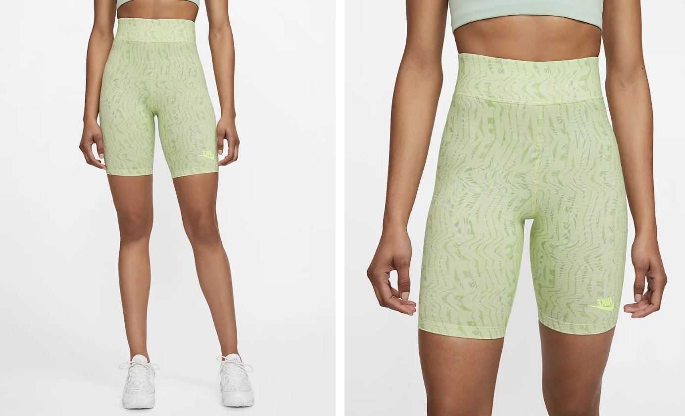 Nike Printed Bike Shorts Green