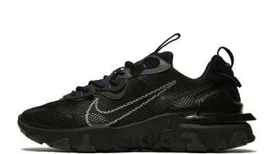 nike react black and blue