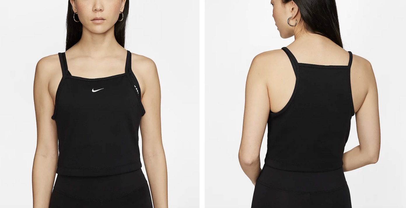 Nike Sportswear High Neck Crop Top Black |