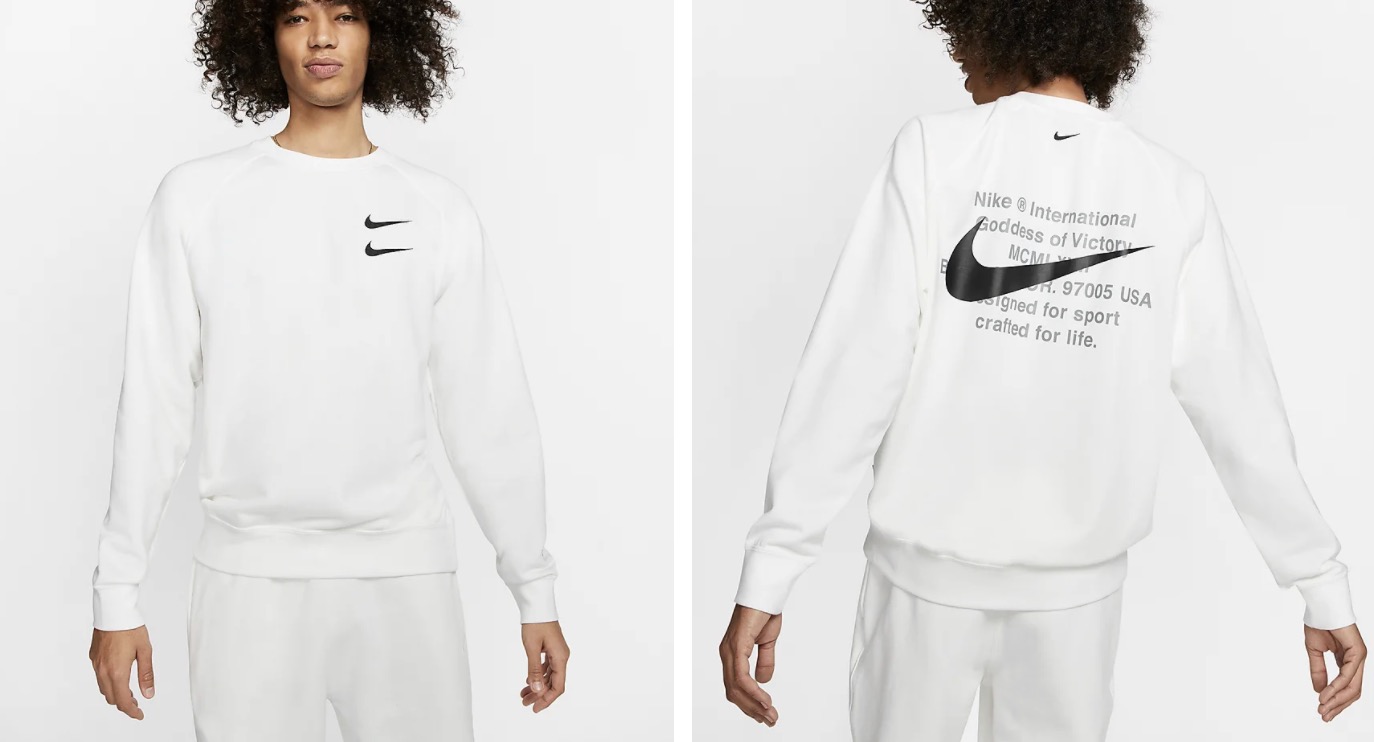 Nike Sportswear Swoosh Crew White