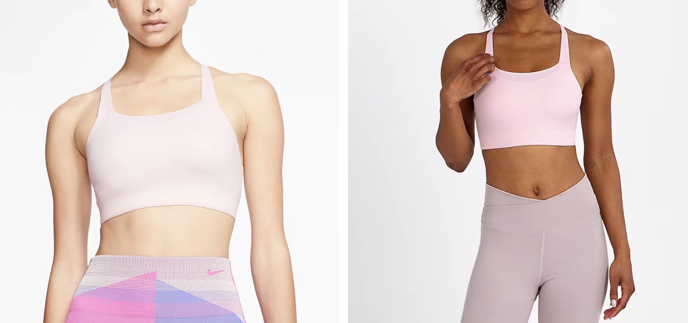 Nike Swoosh Luxe Sports Bra Pink