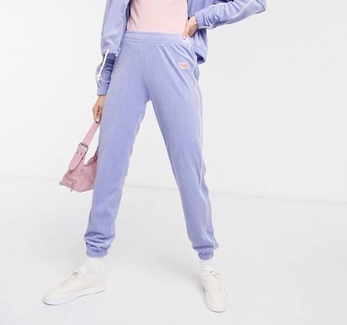 Nike Terry Towel Sweatpants Purple