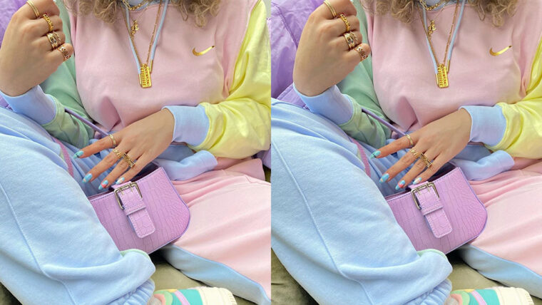 Nike pastel hoodie