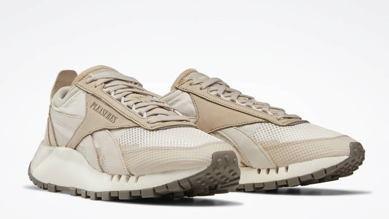 PLEASURES x Reebok Classic Leather Legacy Beige