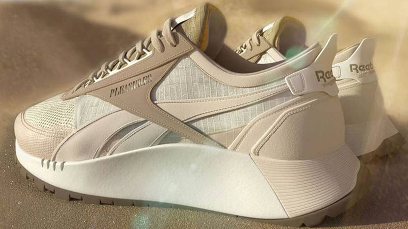 PLEASURES x Reebok Classic Leather Legacy Beige