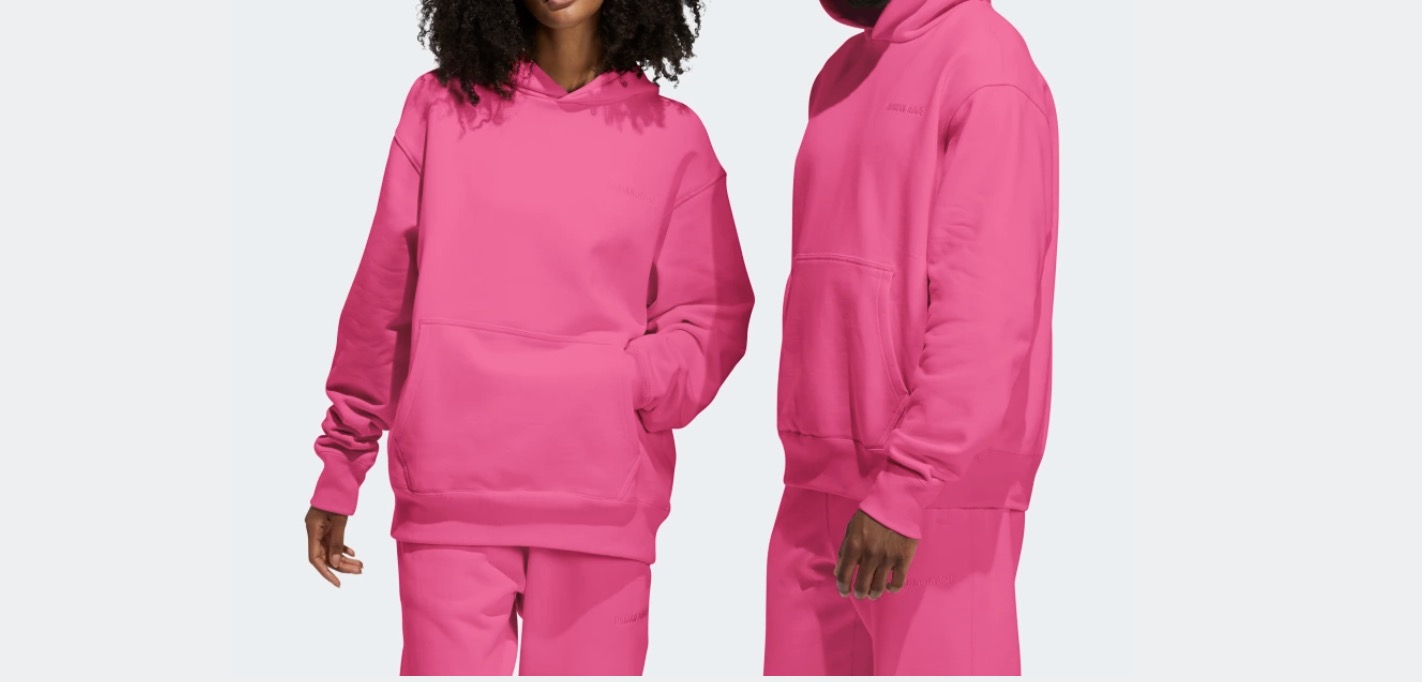 Pharrell Williams x adidas Basics Hoodie Pink