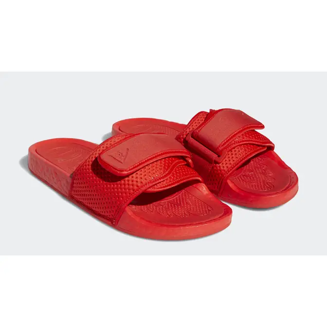 Pharrell Williams x adidas Boost Slide Active Red Where To Buy