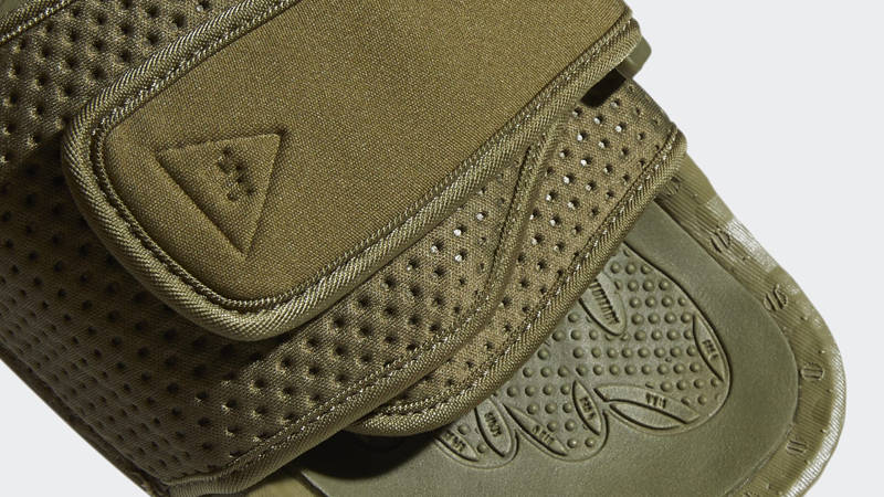 Pharrell Williams x adidas Boost Slide Olive Cargo Where To Buy