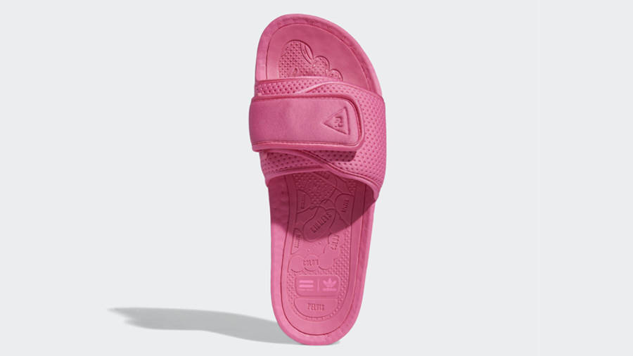 Pharrell Williams x adidas Boost Slide Semi Solar Pink