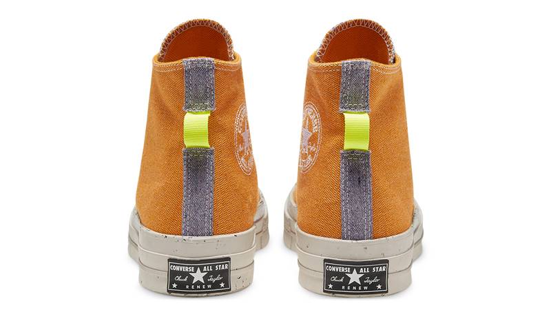 Renew Cotton x Converse Chuck 70 High Top Saffron Yellow Back