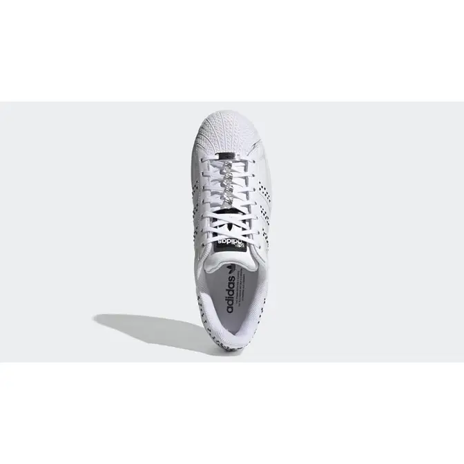 Swarovski x adidas Superstar Bold White Black