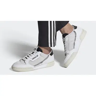 adidas Continental 80 Cloud White Black On Foot
