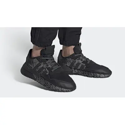 adidas Nite Jogger Reflective Core Black On Foot