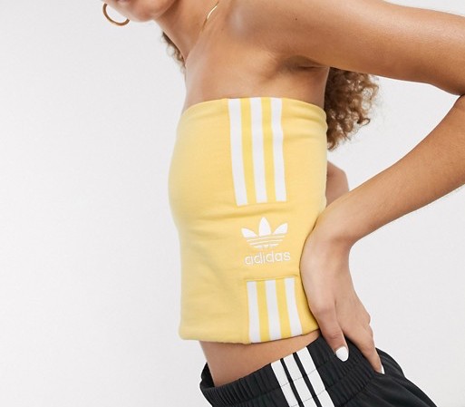 adidas Strapless Yellow