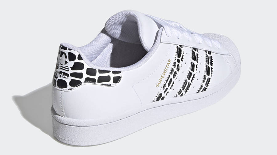 adidas Superstar White Leopard Stripes