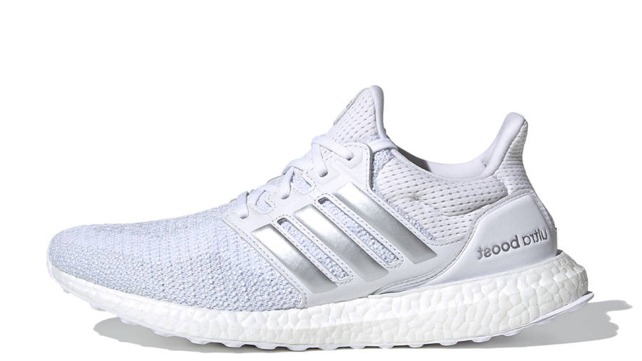 ultra boost white and silver