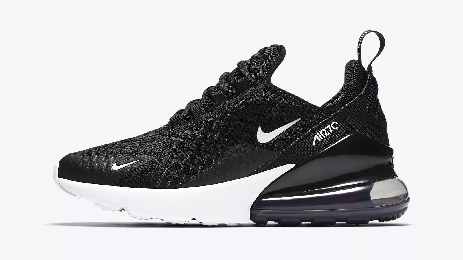 black white nike am 270