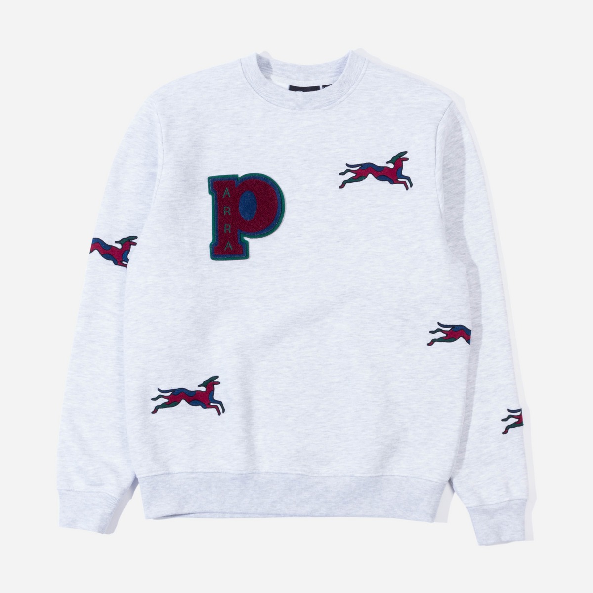 by Parra Jumping Fox Sweatshirt Grey