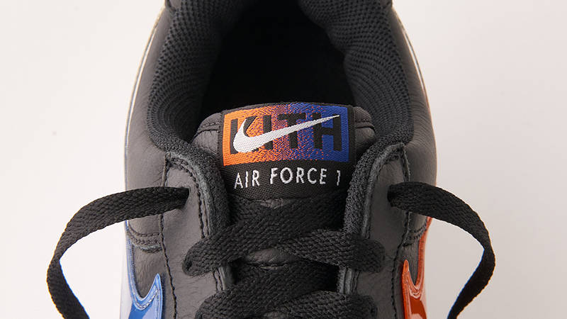 Kith x Nike Air Force 1 Low NYC Black Team Orange CZ7928-001 Detail