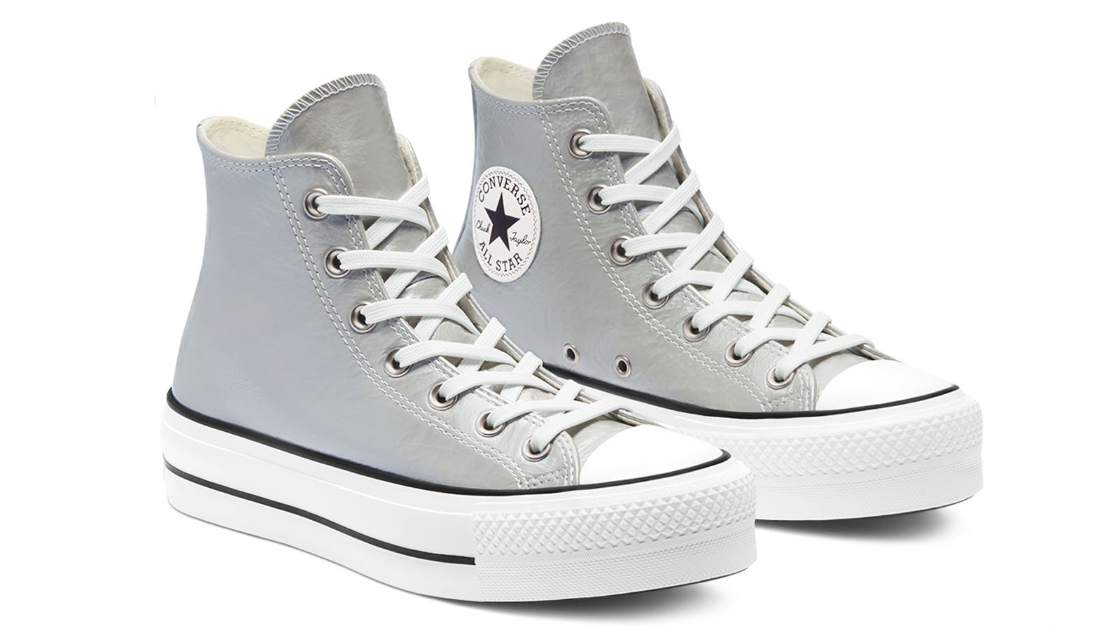 metallic converse platform