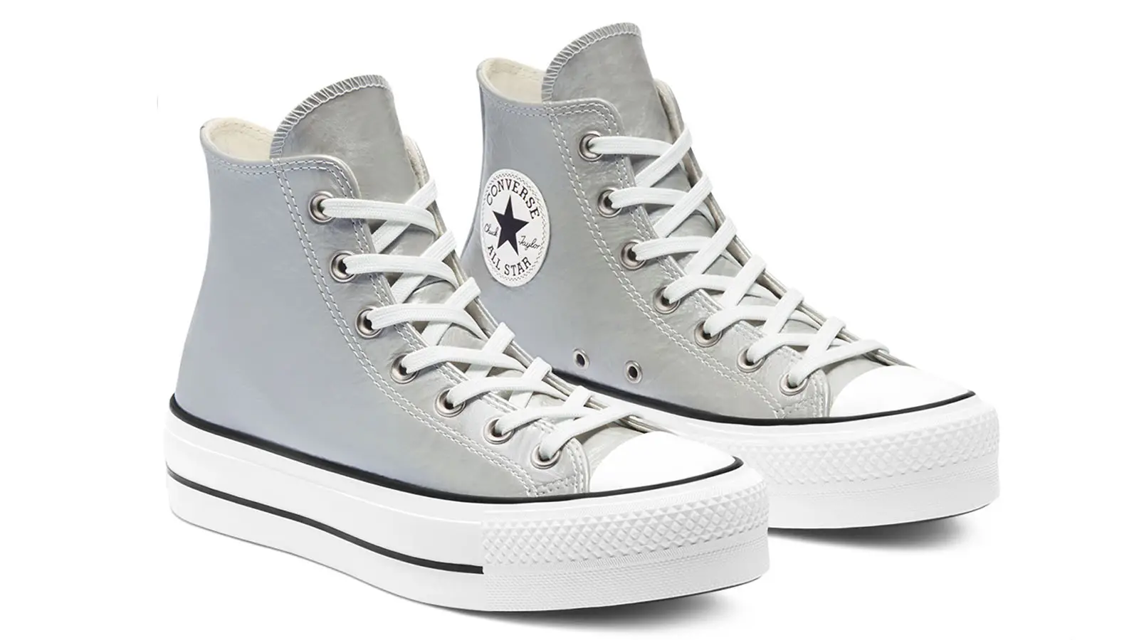 converse grise plateforme