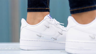 Nike Air Force 1 07 LX Chrome Swooshes White | Where To Buy | CT1990-100 |  The Sole Supplier