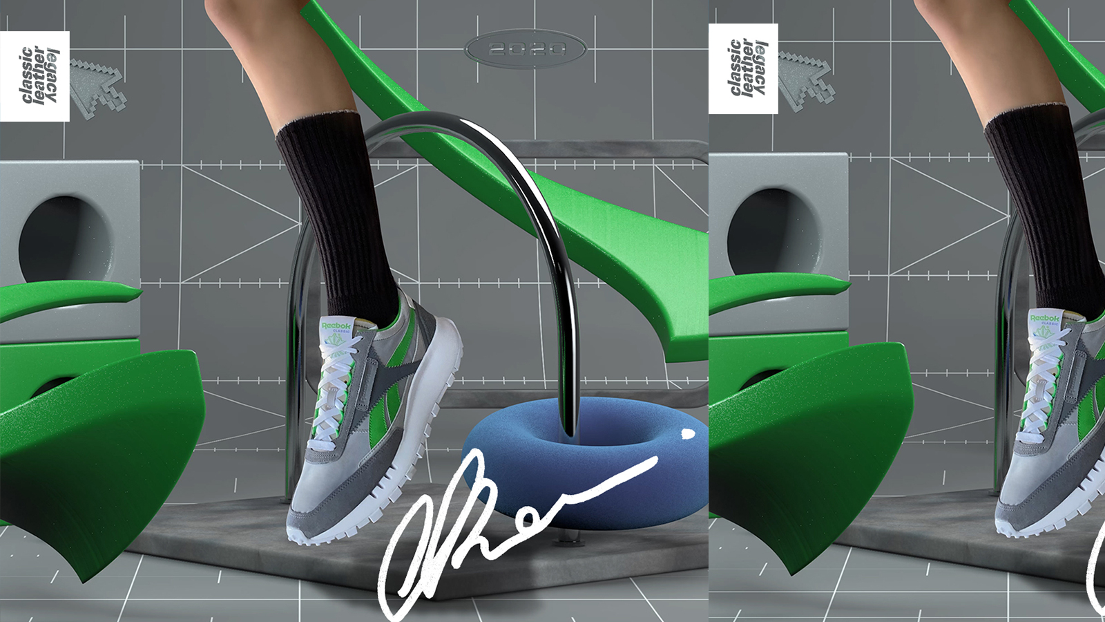 reebok 3D graphic